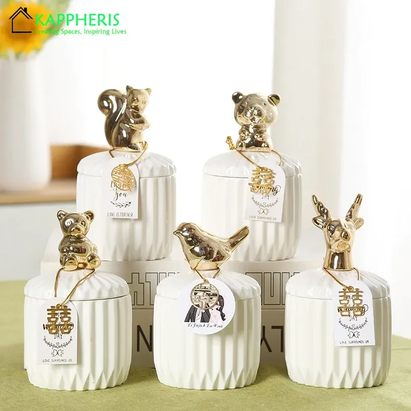Candle Making Jars Wholesale - 양초 만들기 용품을위한 화이트 세라믹 양초