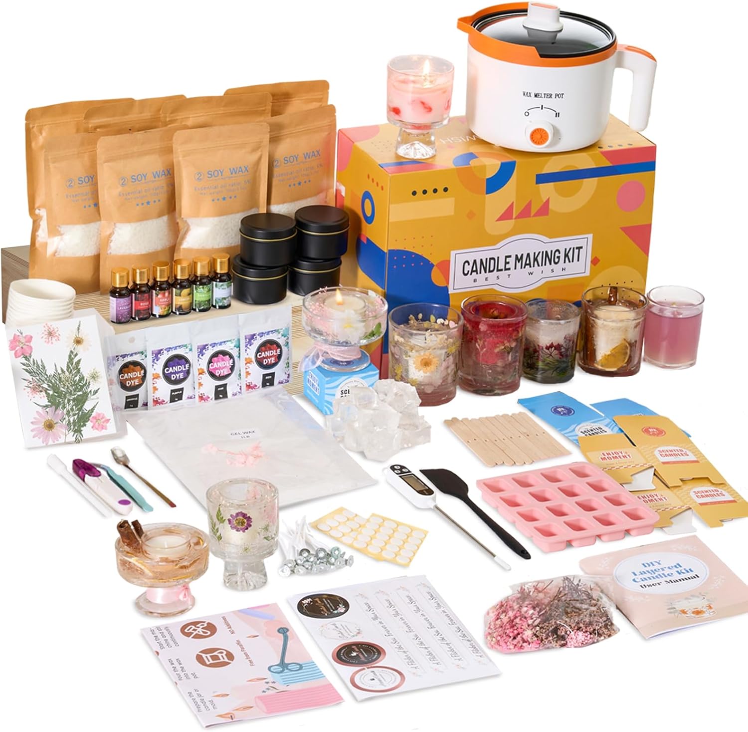 Candle Making Jelly - 2-in-1 소이 & 젤리 왁스 DIY