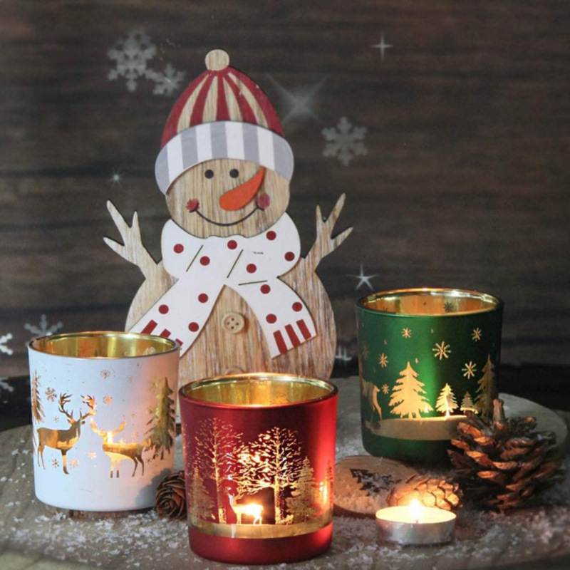 Candle Making Jars Wholesale - 크리스마스 유리 용기 향초 만들기 용품