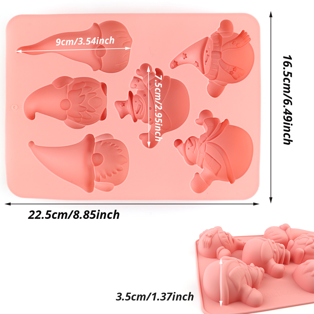 6구 크리스마스 노움 케이크 초콜릿 실리콘 베이킹 몰드 - Candle Making Uk 리뷰 및 가격