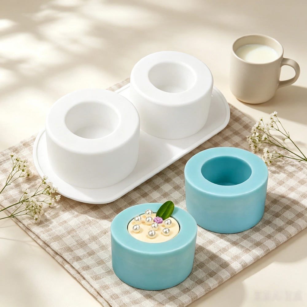 2단 실리콘 몰드 (무스 케이크, 둥근 푸딩, 초콜릿  - Candle Making Jelly 리뷰 및 가격