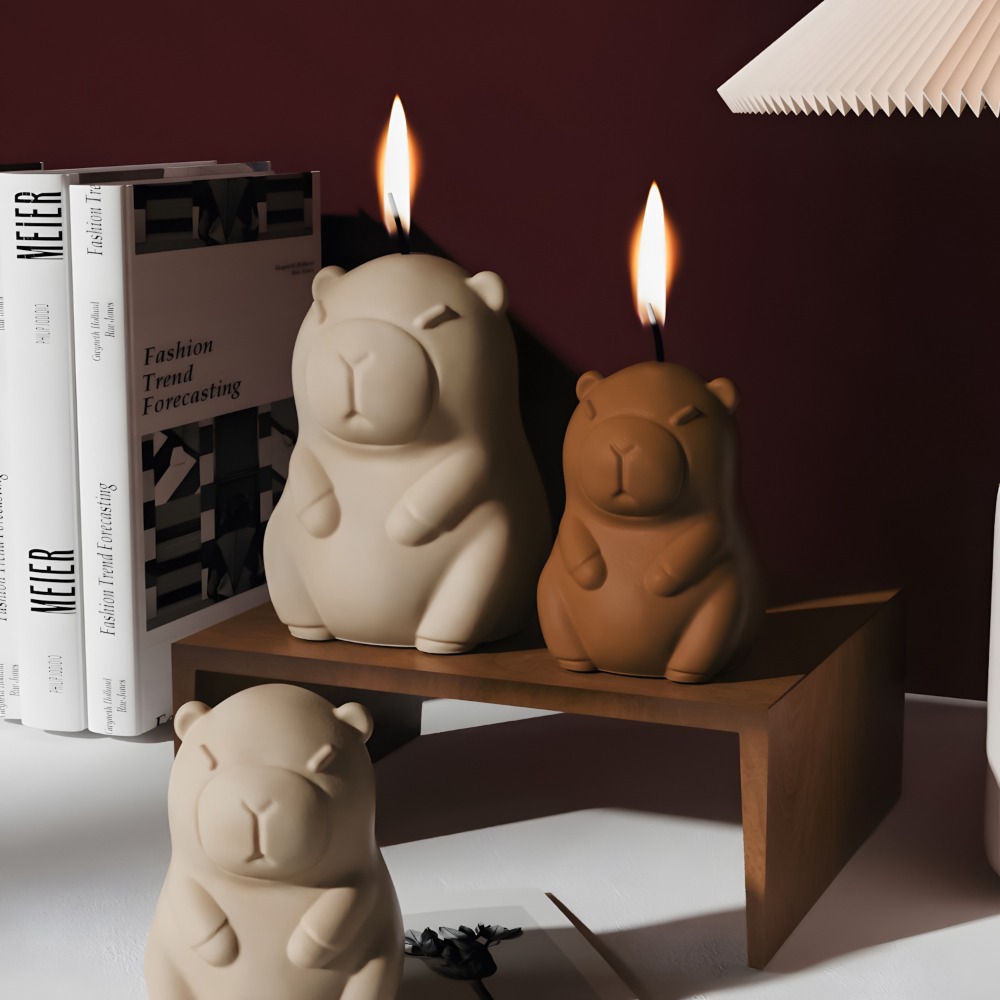 스탠딩 카피바라 향초 실리콘 몰드 3D 동물 레진 석고 - Candle Making Ingredients 리뷰 및 가격