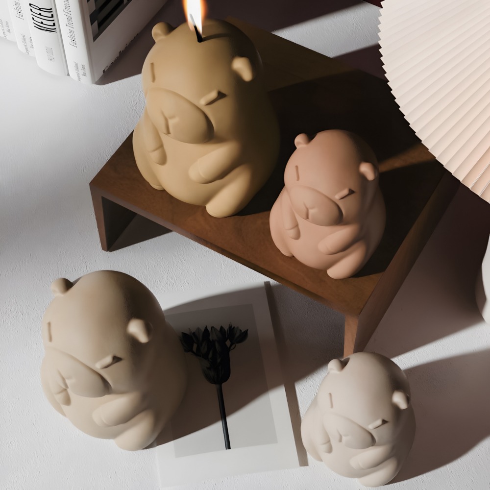 스탠딩 카피바라 향초 실리콘 몰드 3D 동물 레진 석고 - Candle Making Ingredients 리뷰 및 가격