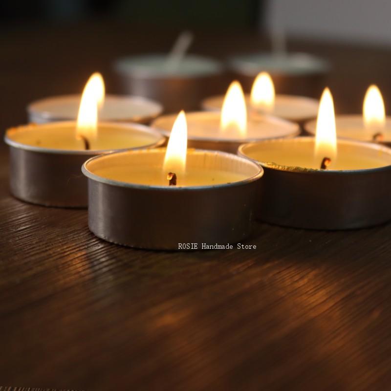 100 심지 100 스티커 포함 빈 차 왁스 원형 알루 - Candle Making Ingredients 리뷰 및 가격