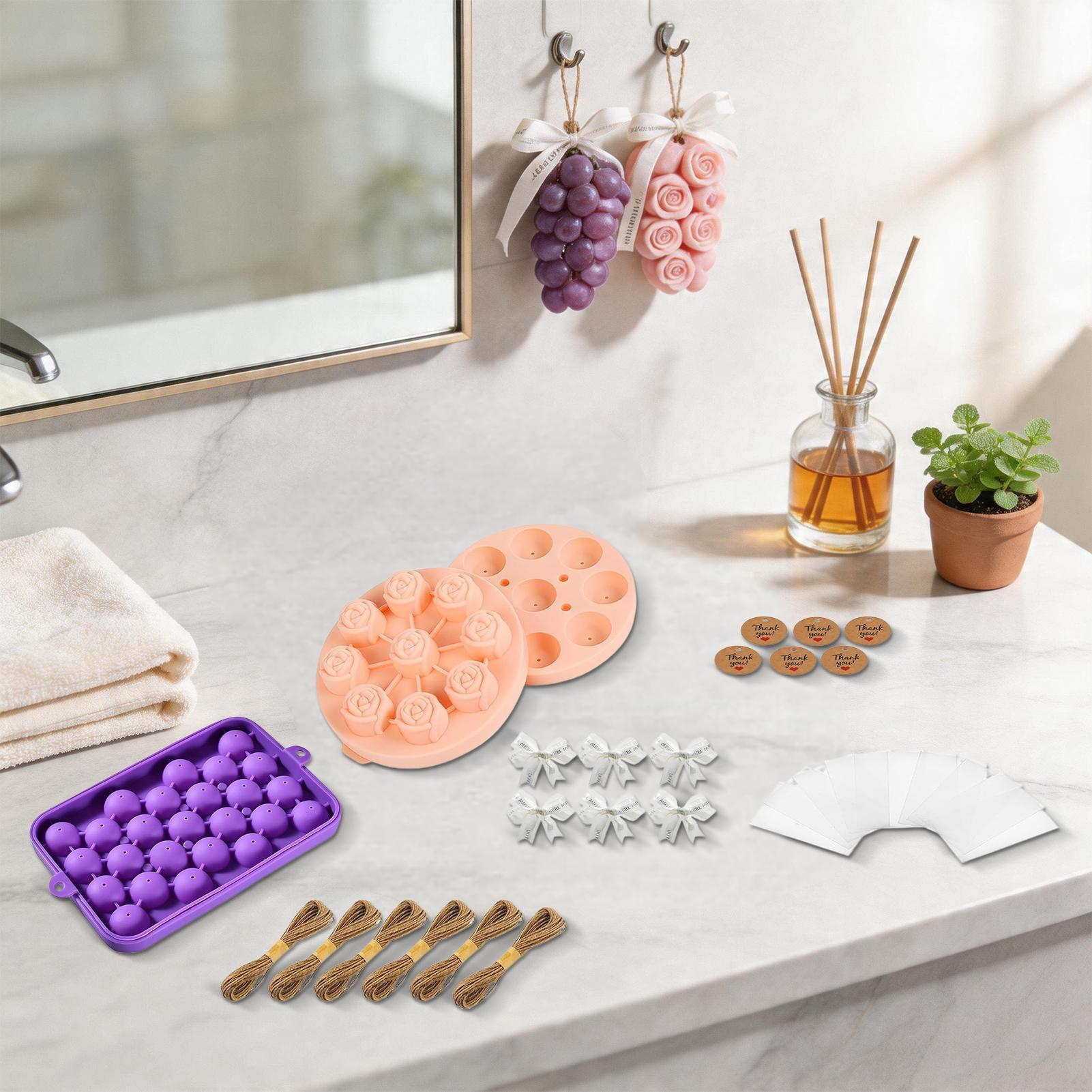 성인용 비누 만들기 키트 DIY 포도꽃 양초 몰드, 로 - Candle Making Kit For Adults 리뷰 및 가격