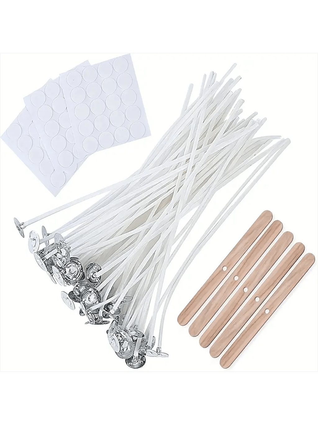 100Pcs 코튼 캔들 심지 15cm / 6inch,  - Candle Making Kit For Adults 리뷰 및 가격