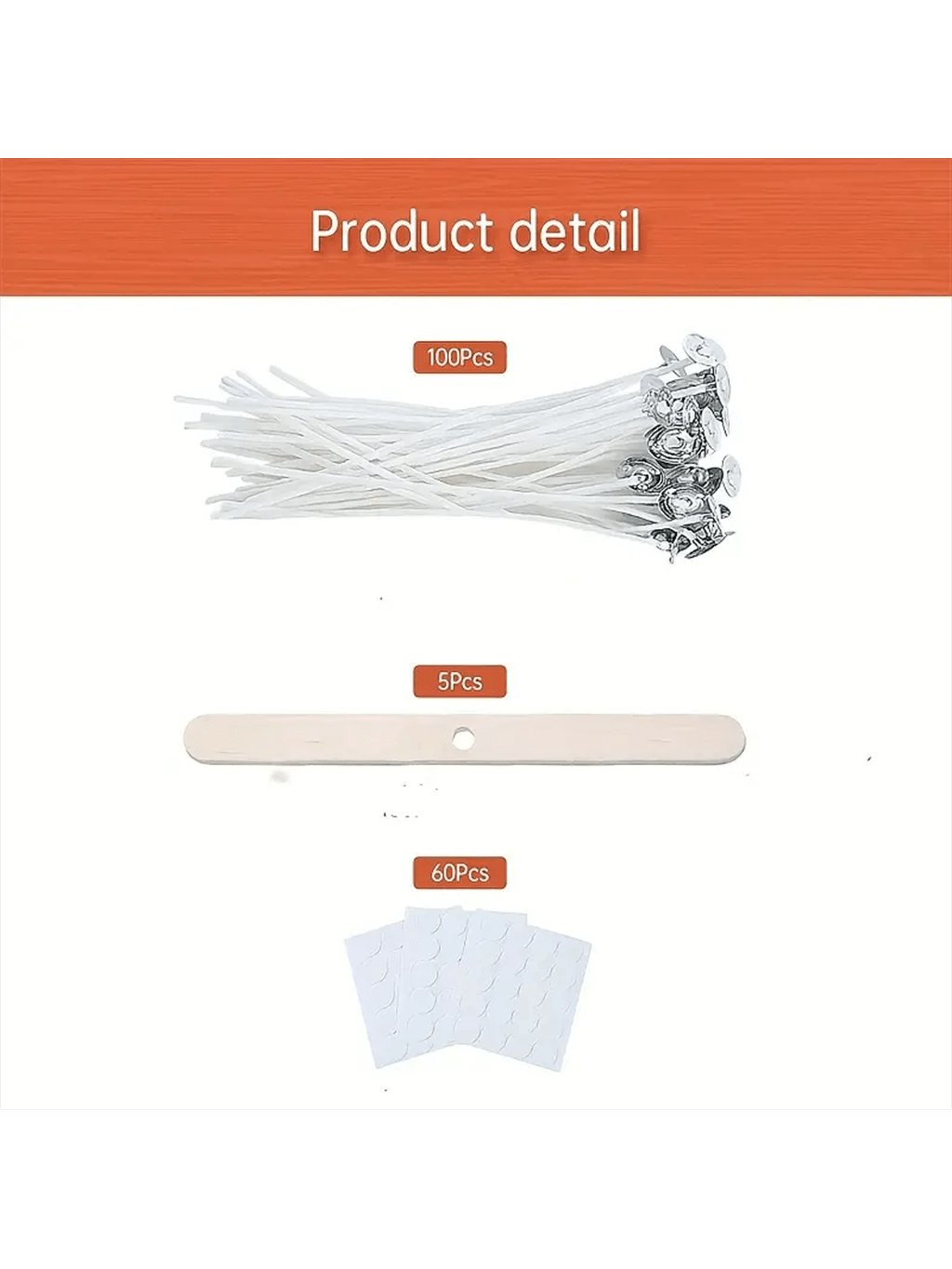 100Pcs 코튼 캔들 심지 15cm / 6inch,  - Candle Making Kit For Adults 리뷰 및 가격