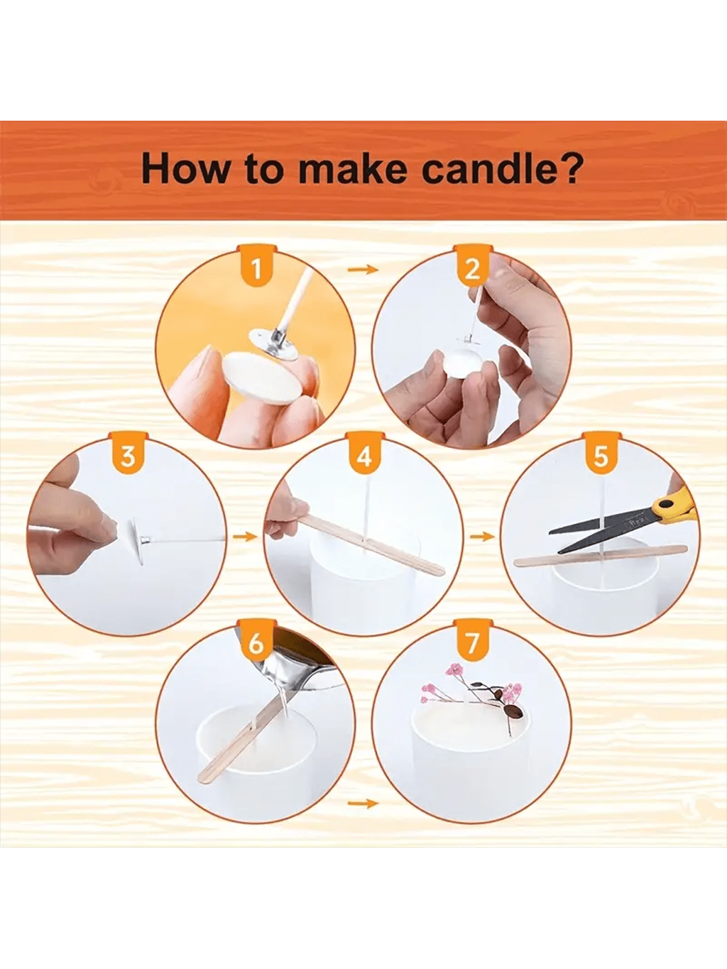 100Pcs 코튼 캔들 심지 15cm / 6inch,  - Candle Making Kit For Adults 리뷰 및 가격