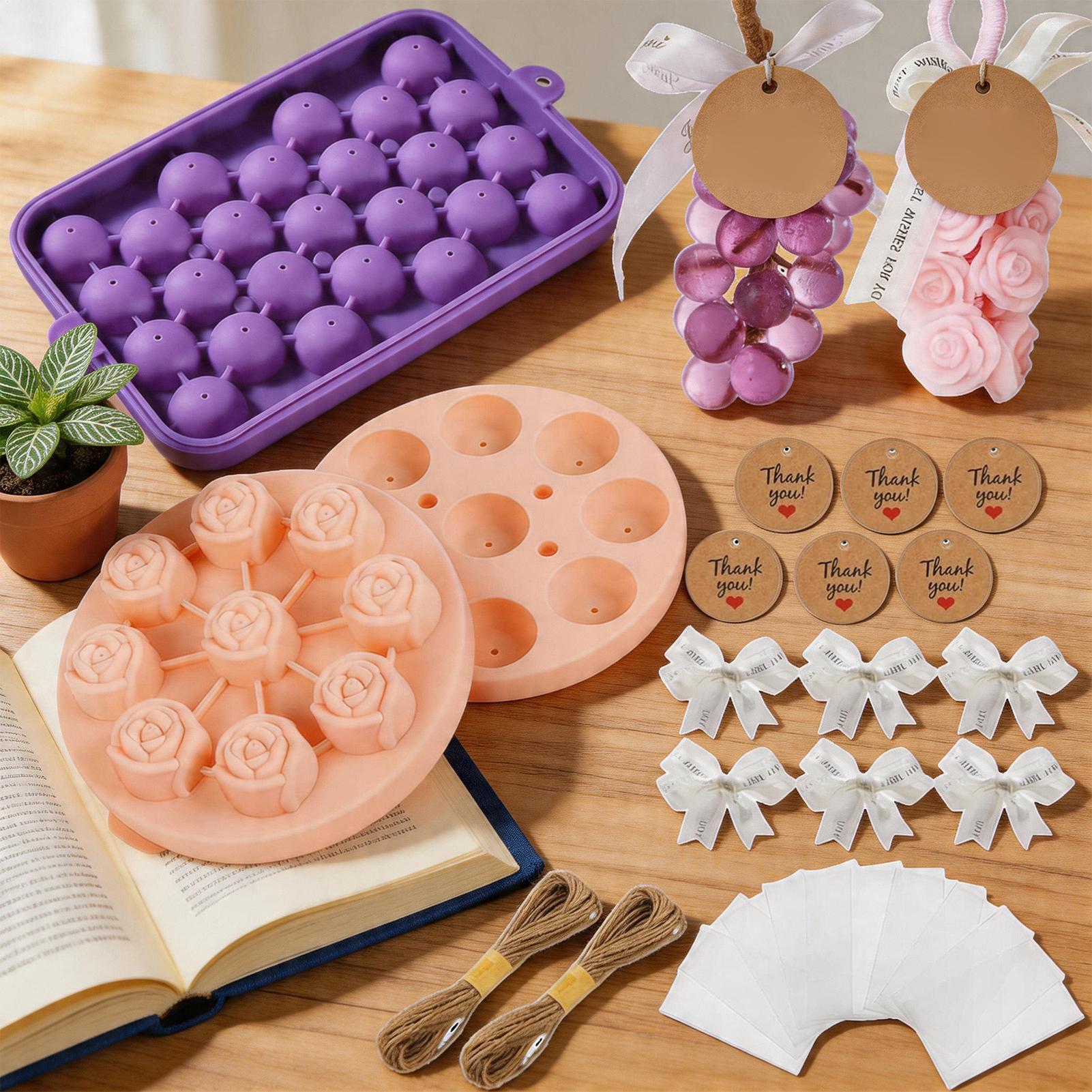 비누 만들기 키트 DIY 포도꽃 양초 몰드, 로프, 리 - Candle Making Kit For Adults 리뷰 및 가격