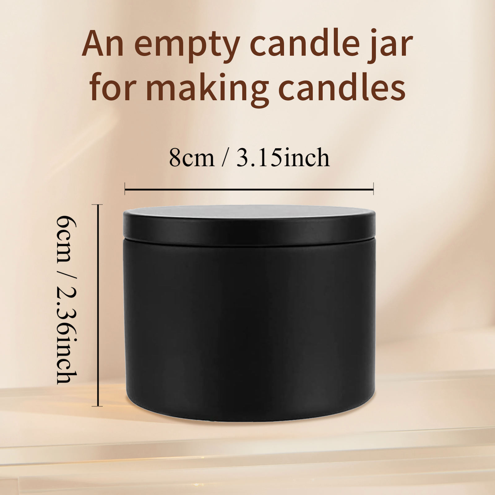 나뭇결 뚜껑이 있는 24팩 8온스/4온스 금속 양초 통 - Candle Making Jars Wholesale 리뷰 및 가격