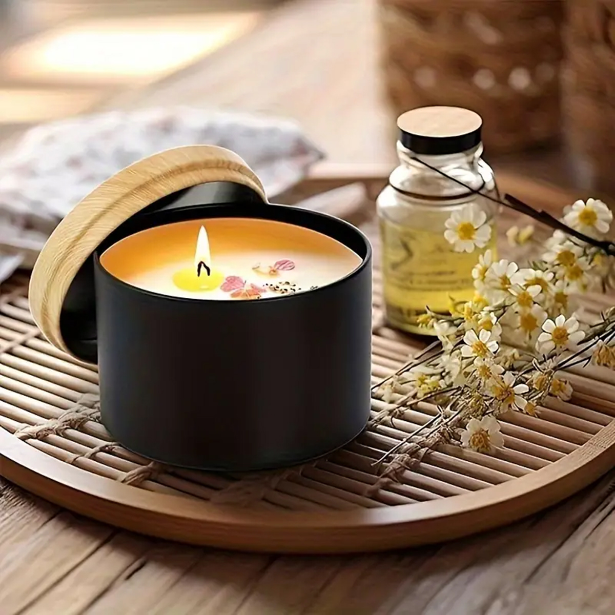 뚜껑이 있는 12개 4온스 양초 통, 느슨한 양초용 둥 - Candle Making Jars Wholesale 리뷰 및 가격