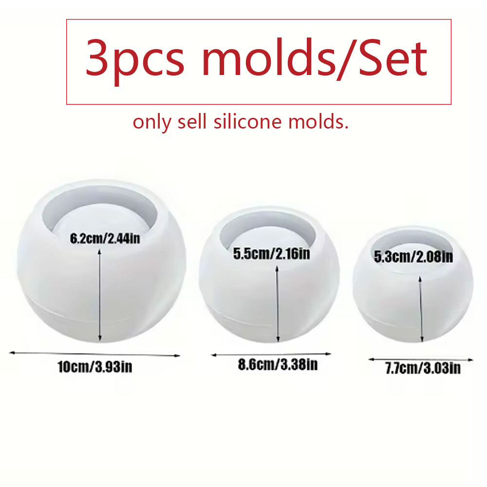 3개의 원형 화분 실리콘 몰드 DIY 다육식물 화분 원 - Candle Making Uk 리뷰 및 가격