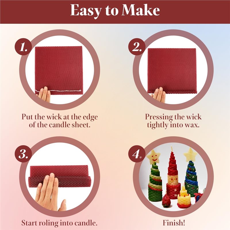 AT21-비즈왁스 시트(24개), 8 X 8인치 양초  - Candle Making Kit For Adults 리뷰 및 가격