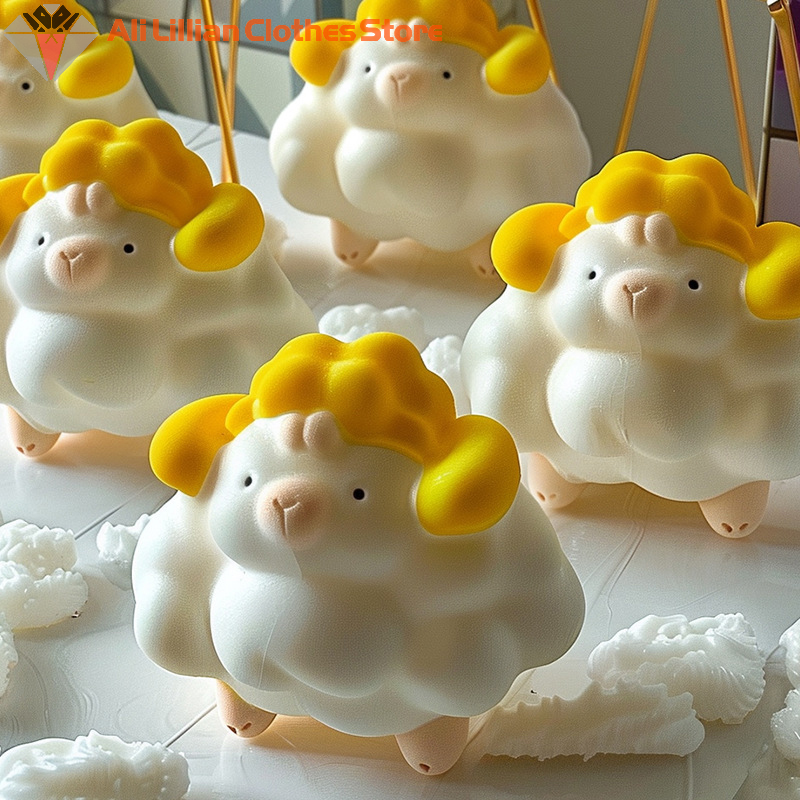 3D 양 모양 젤리 몰드 주방 베이킹 몰드, 양초 실리 - Candle Making Jelly 리뷰 및 가격