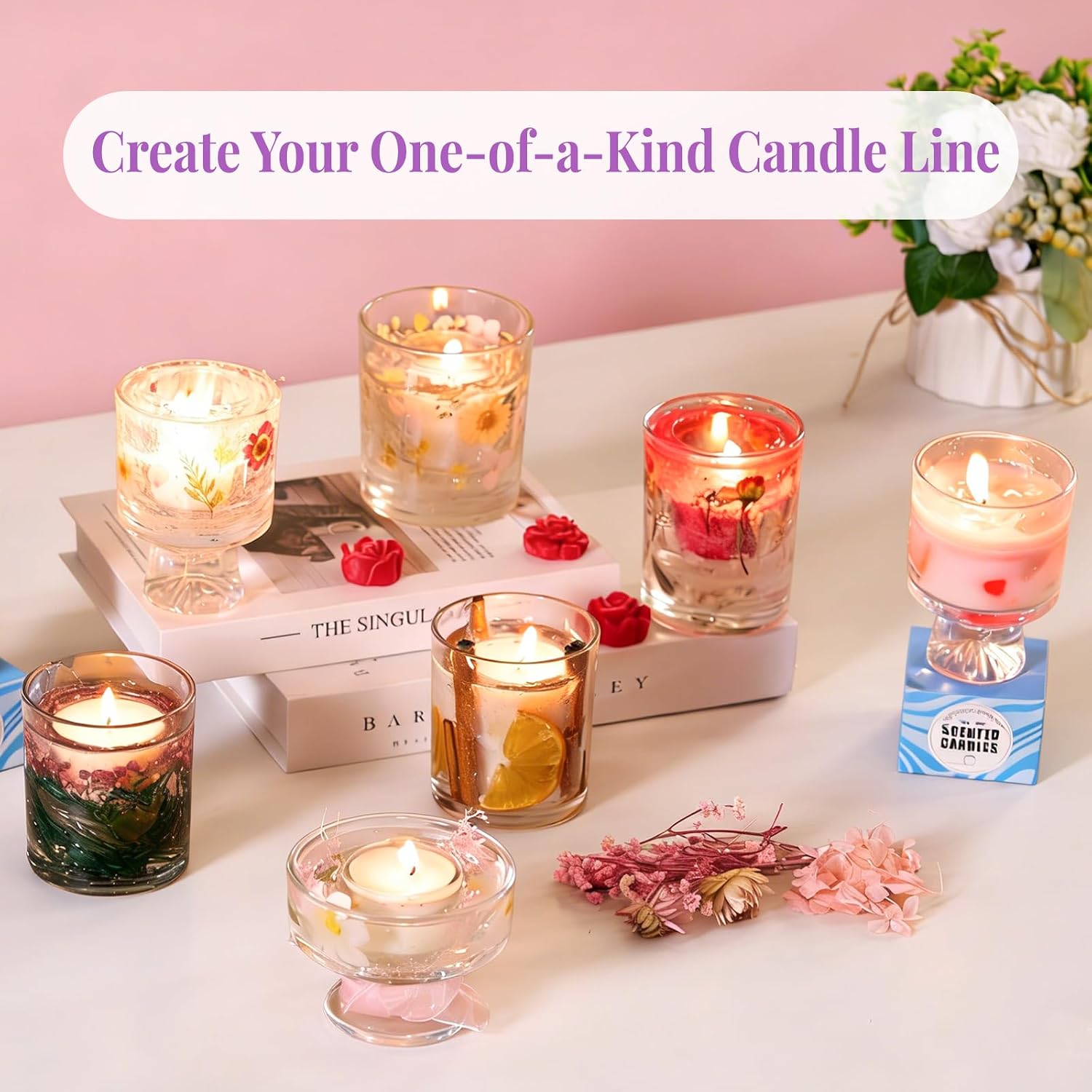 2-in-1 소이 & 젤리 왁스 DIY 초보자 및 성인 - Candle Making Jelly 리뷰 및 가격