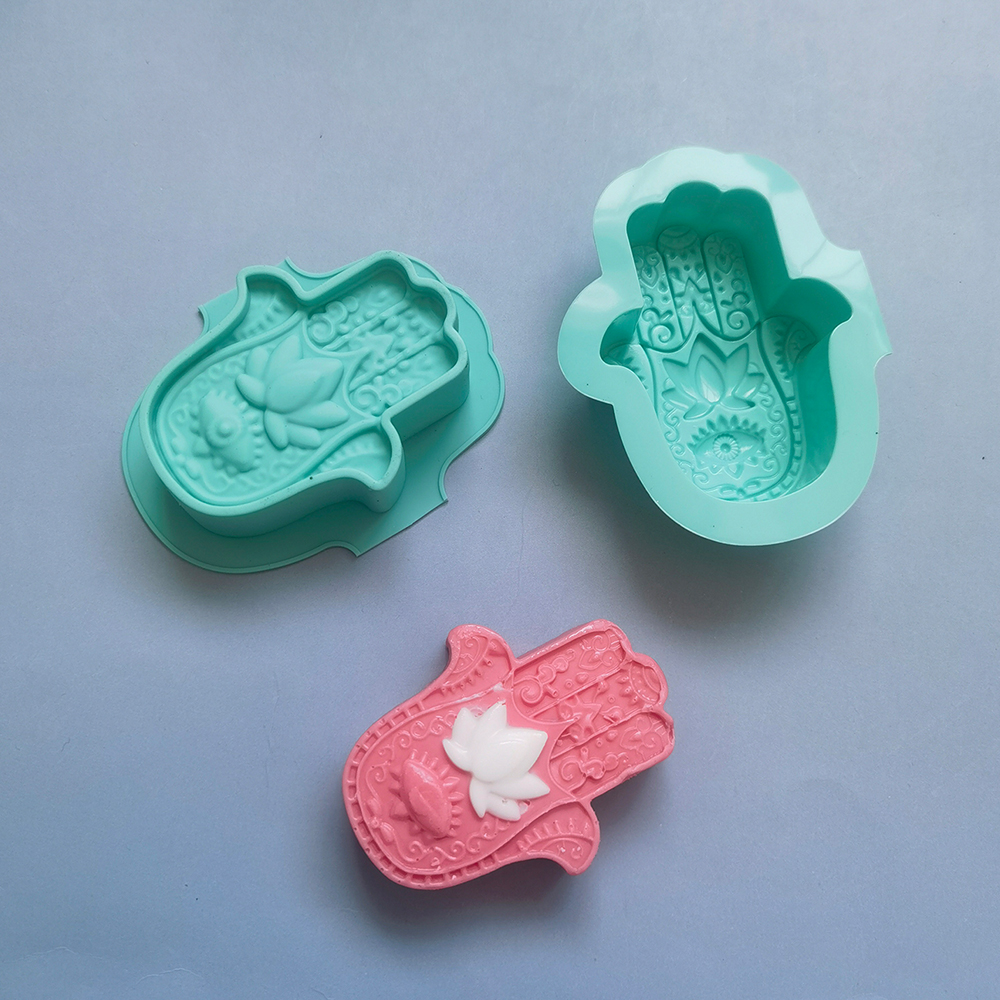 2/4pcs 실리콘 비누 금형 손 팜 모양의 화장실 비 - Candle Making Jelly 리뷰 및 가격