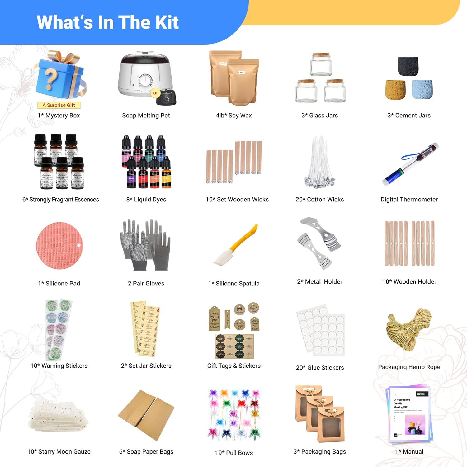 성인 및 초보자를 위한 128개 캔들 만들기 키트 –  - Candle Making Kit For Adults 리뷰 및 가격