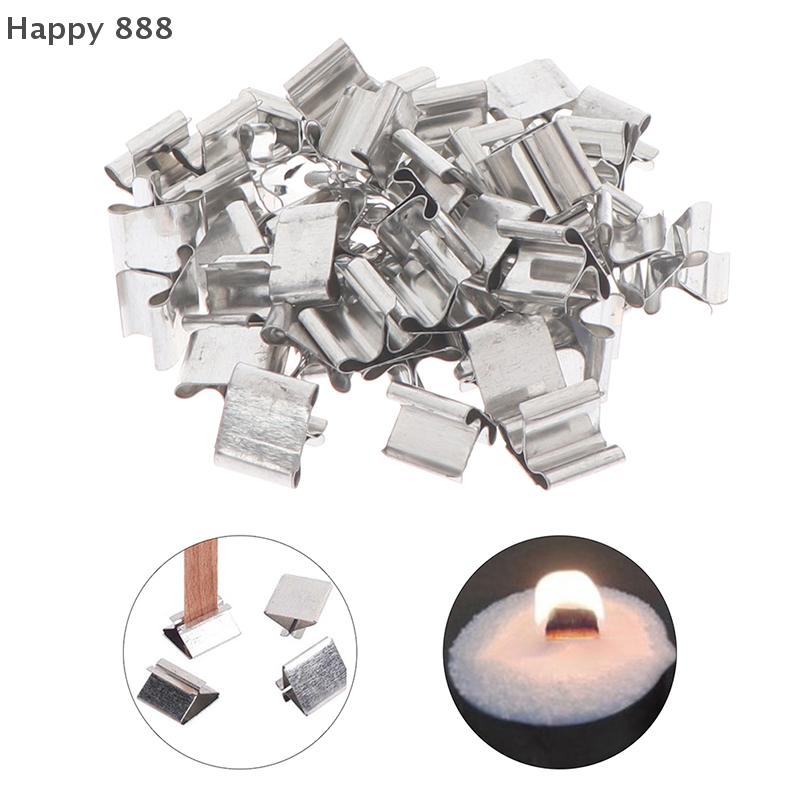 50개 나무 양초 심지 받침대 클립(철제 지지대 포함) - Candle Making Kit For Adults 리뷰 및 가격